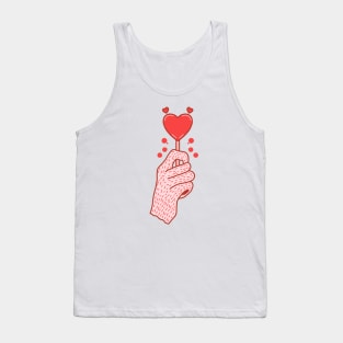 Red Heart Lollipop Tank Top